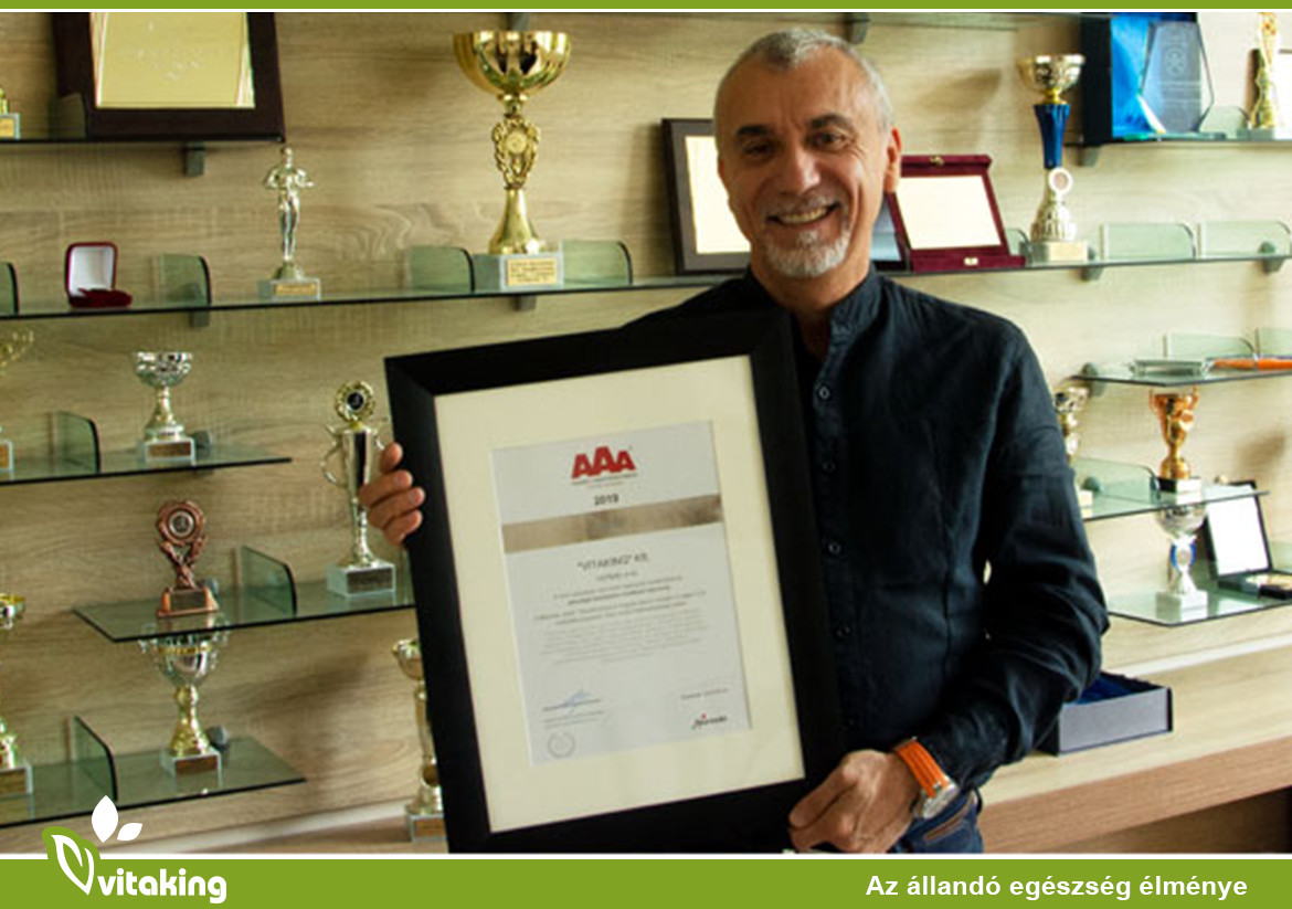 Bisnode tanúsítványt kapott a Vitaking Kft.