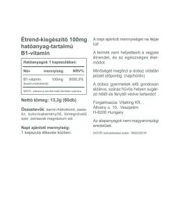 B-1 vitamin 100mg