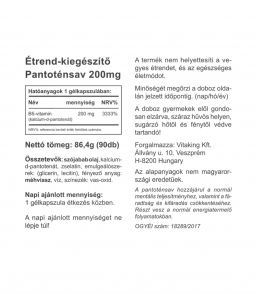 Vitaking Pantoténsav - B5-vitamin, a normál mentális teljesítményhez