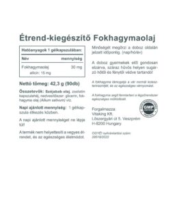 Fokhagymaolaj kapszula (15mg allicin)