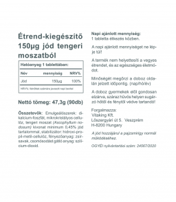 Vitaking Tengeri moszat (Sea Kelp) a természetes jód forrás