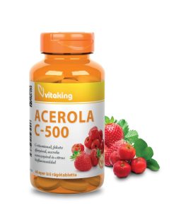 Acerola C-500 c-vitamin rágótabletta acerolával, bioflavonoidokkal