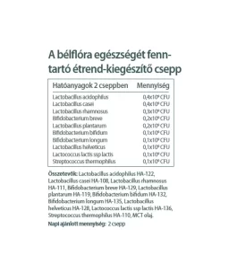 FLORA10 élőflórás készítmény 10-féle baktériummal