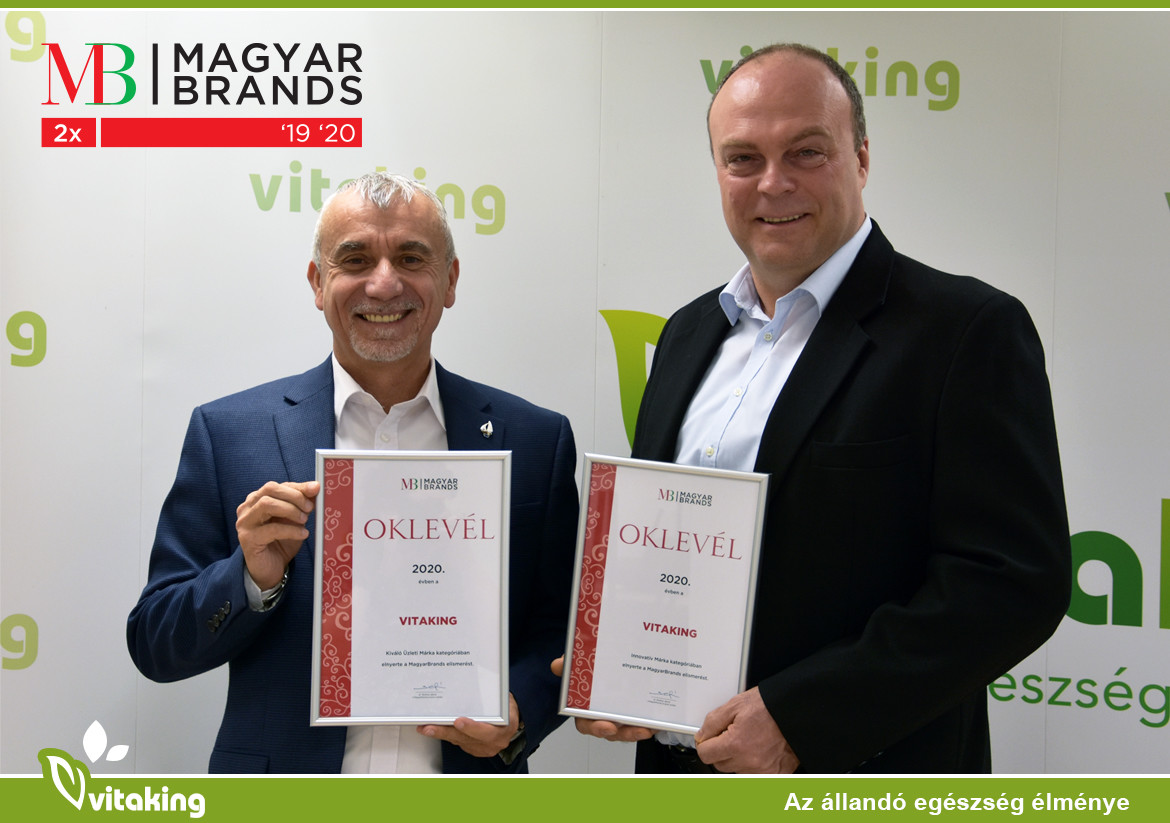 Kétszeres MagyarBrands díjas a Vitaking Kft.