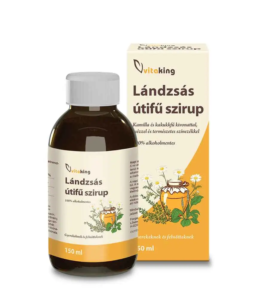 Lándzsás útifű szirup kakukkfűvel és kamillával 150ml