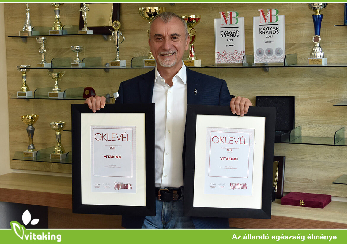 Kétszeres Business Superbrands díjas a Vitaking Kft.