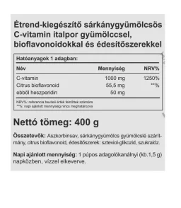 Instant Supreme C-1000 (biof) sárkánygyümölccsel 400g