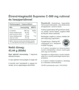 Supreme C-500 rutinnal és heszperidinnel