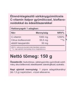 Instant Supreme C vitamin por sárkánygyümölccsel 150g