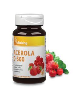 Acerola C-500 c-vitamin rágótabletta acerolával, bioflavonoidokkal